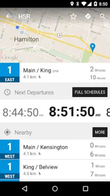 Hamilton HSR Bus - MonTransit android App screenshot 1